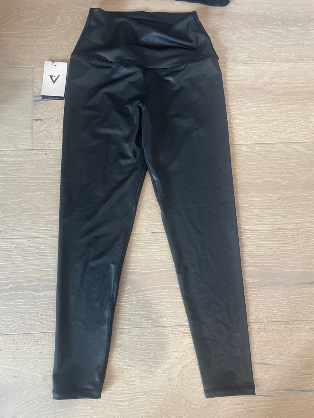 Black Faux Leather Leggings new with tags